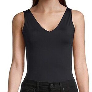 Worthington Suitable V-neck Seamless Cami Tank Black New Size 2XL